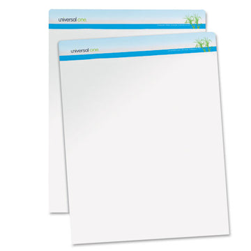 Universal® Renewable Resource Sugarcane Based Easel Pads, Unruled, 50 White 27 X 34 Sheets, 2-carton freeshipping - TVN Wholesale